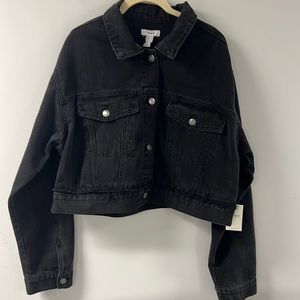NWT Black Jean Jacket from Forever 21